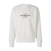 Logo Print Sweatshirt Licht Beige Givenchy , White , Heren