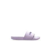 Slides met logo Off White , Purple , Dames