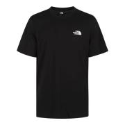 Eenvoudige Dome Logo Katoenen T-shirt The North Face , Black , Heren