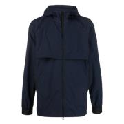 Blauwe Jas met Capuchon en Mesh Ventilatie Canada Goose , Blue , Heren