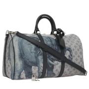 Pre-owned Canvas travel-bags Louis Vuitton Vintage , Gray , Dames