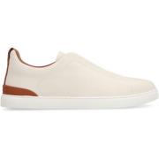 Stijlvolle Slip-On Sneakers Ermenegildo Zegna , White , Heren