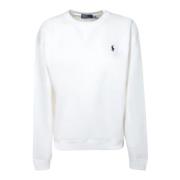 Witte Katoenen Sweatshirt met Geborduurd Logo Polo Ralph Lauren , Whit...