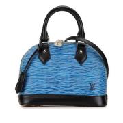 Pre-owned Leather handbags Louis Vuitton Vintage , Blue , Dames