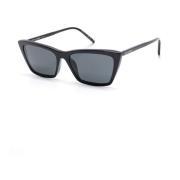 SL 737 Mica Thin 001 Sunglasses Saint Laurent , Black , Dames