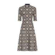 Geometrische Print Midi Jurk Etro , Multicolor , Dames