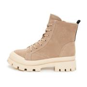 Urban Veterschoenen Enkellaarsjes Cesare Gaspari , Beige , Dames