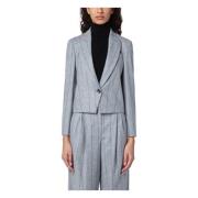 Bolero Jas Brunello Cucinelli , Gray , Dames