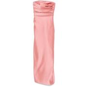 Poederroze Strapless Gedrapeerd Jurk Elie Saab , Pink , Dames