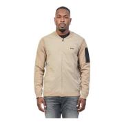 Beige Jas met Logodetail Hugo Boss , Beige , Heren