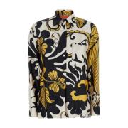 Grafische Print Zijden Multicolor Shirt La DoubleJ , Multicolor , Dame...