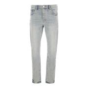 Lichtblauwe Denim Jeans met Logopatch Purple Brand , Blue , Heren