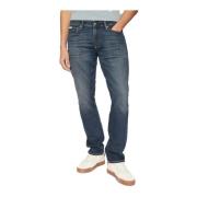 Slim Fit Katoenen Jeans - Blauw Calvin Klein , Blue , Heren