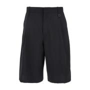 Zwarte Tech Fabric Bermuda Shorts Wooyoungmi , Black , Heren