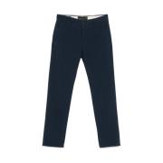 Blauwe Jeans met Knopen en Zakken Incotex , Blue , Heren