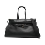 Zwarte Schoudertas met Bovenhandvat Moschino , Black , Heren