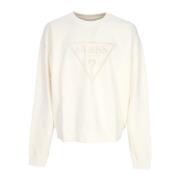 Vintage Triangle Crewneck Sweatshirt Guess , Beige , Heren