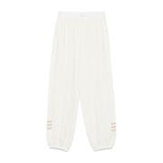 Witte Broek met Elastische Taille Liu Jo , White , Dames