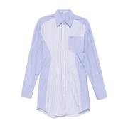 Gestreepte Shirt Mini Jurk Stella McCartney , Blue , Dames