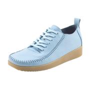 Elly Sko Leer Nature Footwear , Blue , Dames