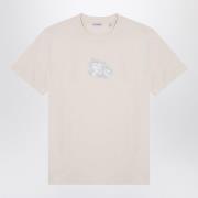 Korte mouw ronde hals T-shirt Burberry , Beige , Heren