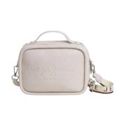 Chique Witte Schoudertas Bassy Main Pepe Jeans , White , Dames