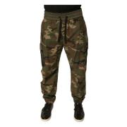 Camouflage Cargo Jogger Broek Dolce & Gabbana , Multicolor , Heren