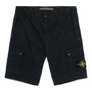 Blauwe Shorts voor Mannen Stone Island , Blue , Heren