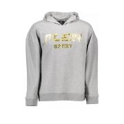 Grijze Katoenen Hoodie voor Mannen Plein Sport , Gray , Heren