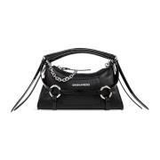 Handtas met logo Dsquared2 , Black , Dames