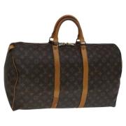 Pre-owned Canvas travel-bags Louis Vuitton Vintage , Brown , Dames