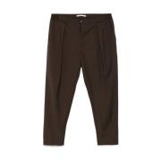 Cederbruine elastische taillebroek Briglia , Brown , Heren