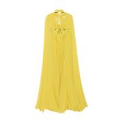 Lichtgroene Sweetheart Neck Jurk Elie Saab , Yellow , Dames