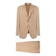 Beige Pak voor Mannen Elegante Stijl Boglioli , Beige , Heren