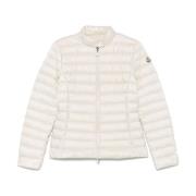 Witte Winterjassen Moncler , White , Dames