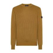 Ochre Crew Neck Sweater Peuterey , Yellow , Heren