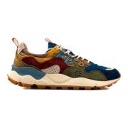 Blauwe Yamano Sneakers Lente Zomer 2025 Flower Mountain , Multicolor ,...