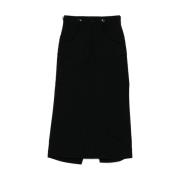 Zwarte Rok met Zakken en Knopen Junya Watanabe , Black , Dames