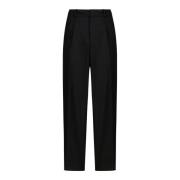 Zwarte Wijde Pijp Broek Calvin Klein , Black , Dames