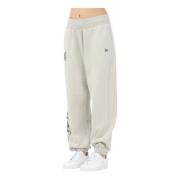 Bloemen Beige Sportbroek Dames New Era , Gray , Dames