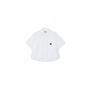 Katoenen Overhemden Kenzo , White , Dames