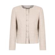 Stijlvolle Jassen en Blazers Emporio Armani , Beige , Dames