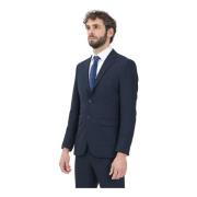 Blauw single-breasted jas voor mannen Selected Homme , Blue , Heren