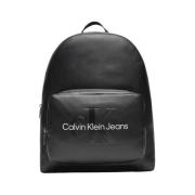 Gesculpteerde Campus Rugzak met Zakken Calvin Klein Jeans , Black , Da...