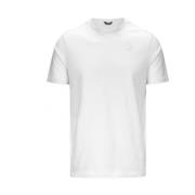 Katoenen T-shirt K-Way , White , Heren