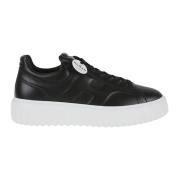 Zwarte Sneakers met H-strepen Hogan , Black , Heren