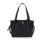 Zwarte Tote Tas met Trekkoordsluiting Tory Burch , Black , Dames