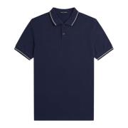 Blauwe Twin Tipped Polo Shirt Fred Perry , Blue , Heren