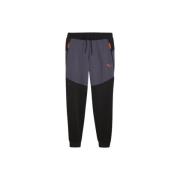 Polyester Joggers Zwart Grijs Enkelboeien Puma , Gray , Heren