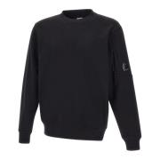 Zwarte Diagonaal Verhoogde Katoenen Sweatshirt C.p. Company , Black , ...